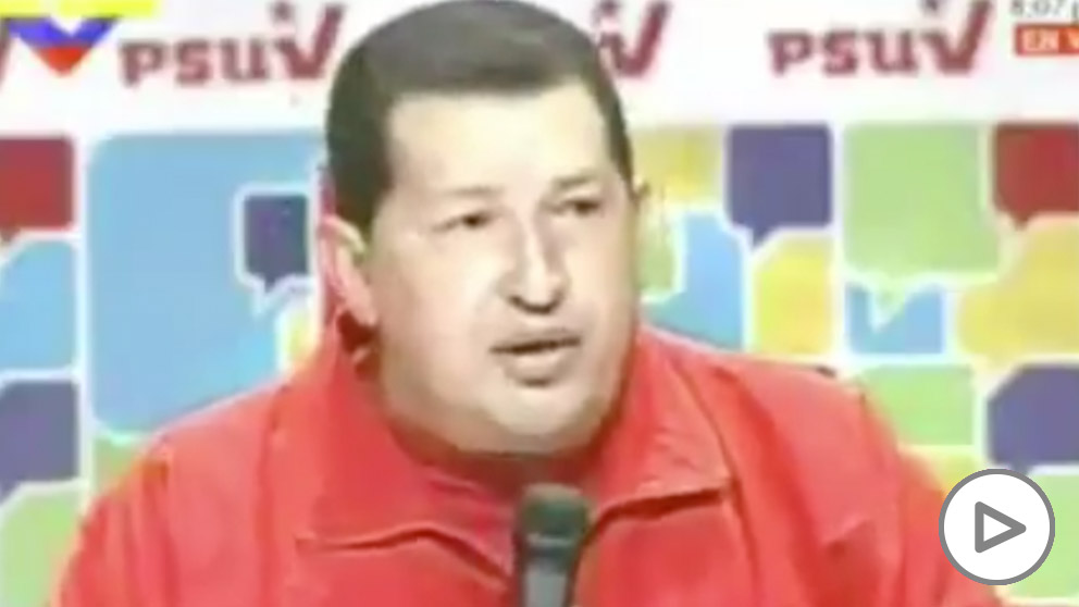 Hugo Chávez y Pablo Iglesias.