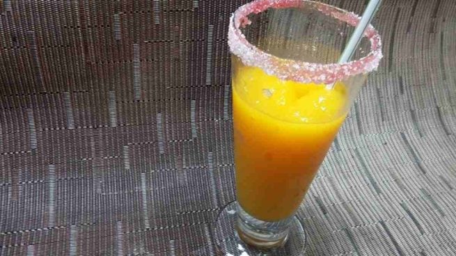 Granizado casero de mango y maracuyá