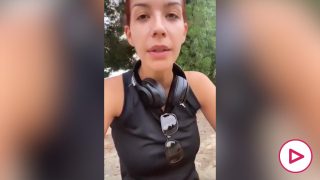 Tamara Gorro, hablando para sus seguidores.