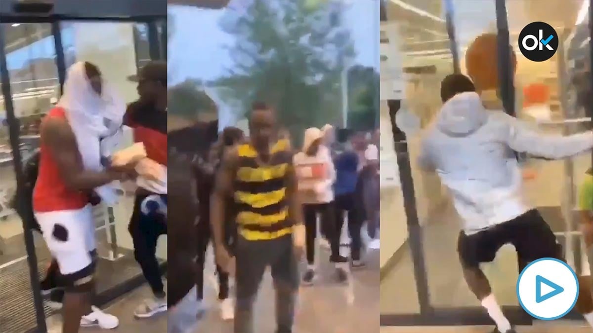 La violenta protesta racial en Gerona acaba con el asalto a un supermercado.