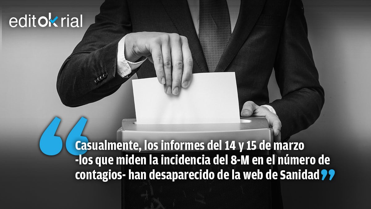 El Gobierno borra las huellas del delito