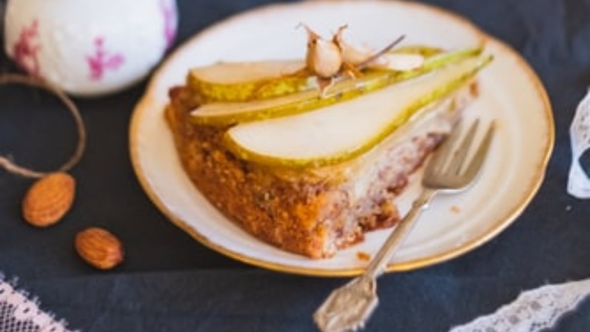 Receta de bizcocho de Kéfir con pera sin gluten