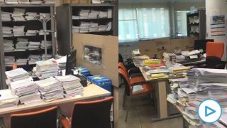 Los expedientes se acumulan en las mesas de los funcionarios de Justicia, tras el estado de alarma