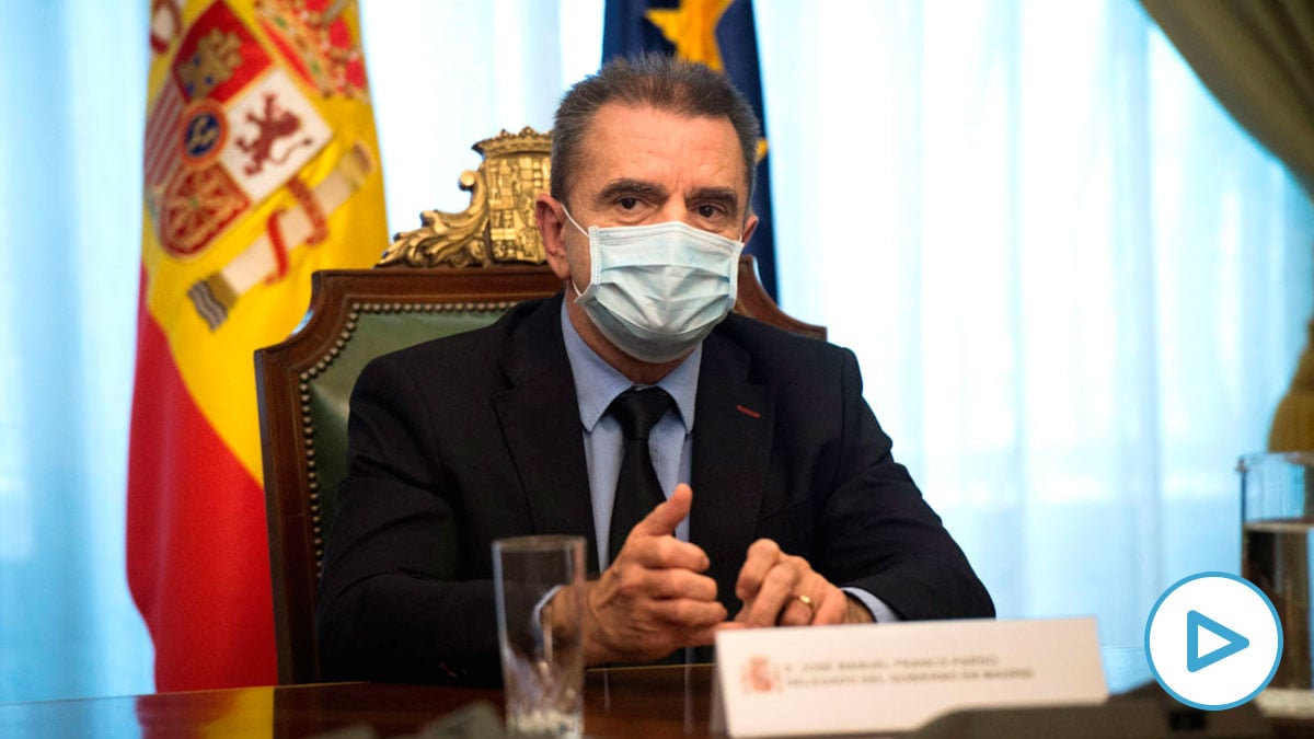 El delegado de Gobierno, José Manuel Franco, durante la reunión que mantuvo este jueves con la Federación de Municipios madrileña. (Foto: Efe)