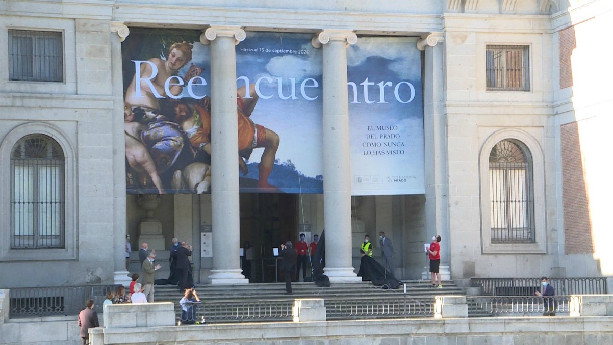 El Museo Nacional del Prado ha abierto de nuevo sus puertas este sábado 6 de junio, tras haber permanecido casi tres meses clausurado. (Europa Press)
