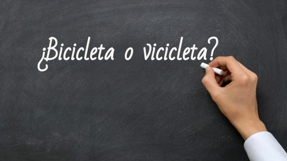 Se escribe bicicleta o vicicleta