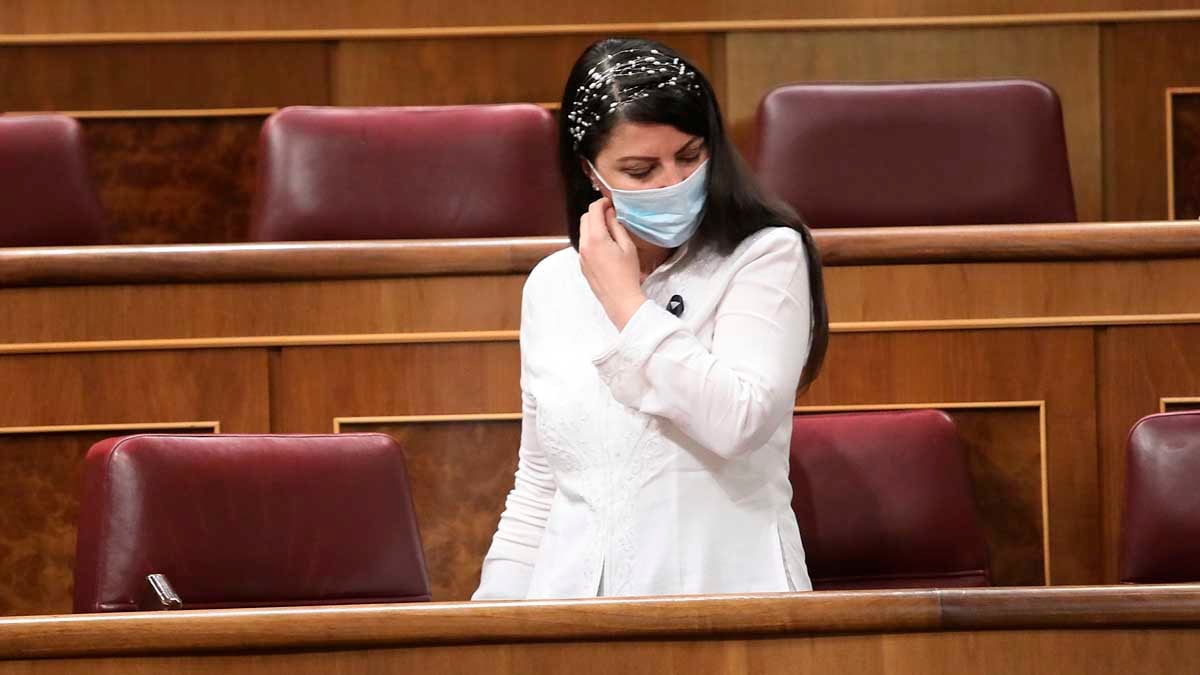 Macarena Olona, diputada de Vox, en el Congreso. Foto: Europa Press.