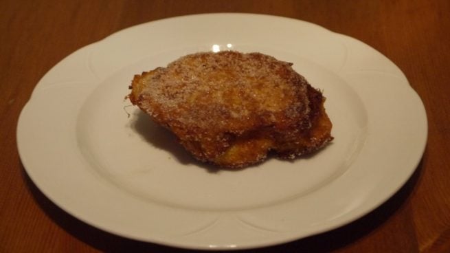 Torrijas veganas de pan integral, sin azúcar