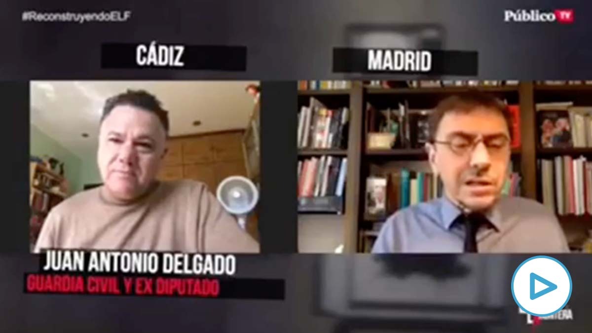 El ex diputado de Podemos, Juan Antonio Delgado, entrevistado por Juan Carlos Monedero.