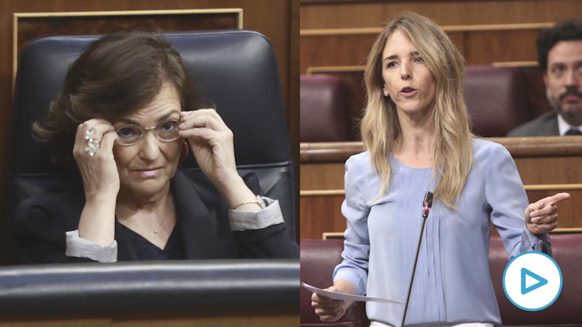 Carmen Calvo se queda sin respuestas ante Cayetana Álvarez de Toledo: «Si quiere nos tomamos un café».