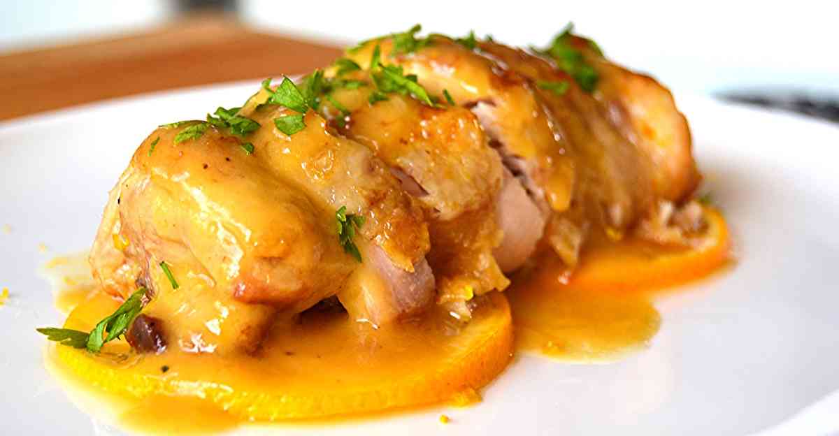 Receta de Guiso de pollo con cítricos