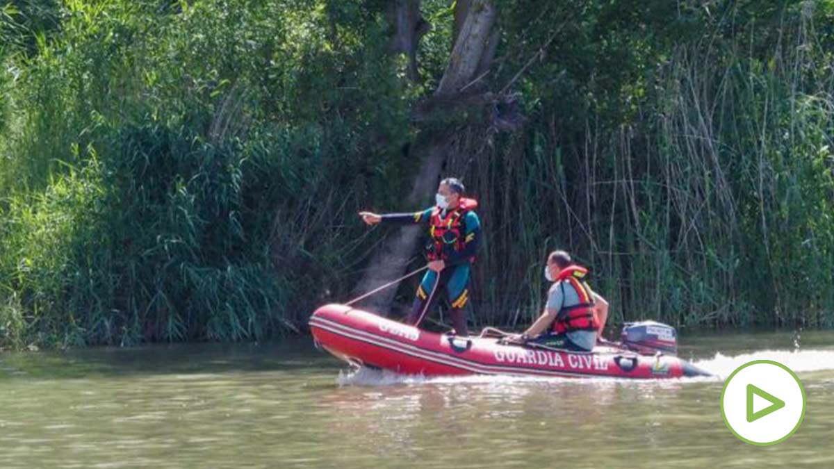 Operativo de búsqueda de un cocodrilo supuestamente avistado en el Pisuerga (Valladolid). Foto: EP