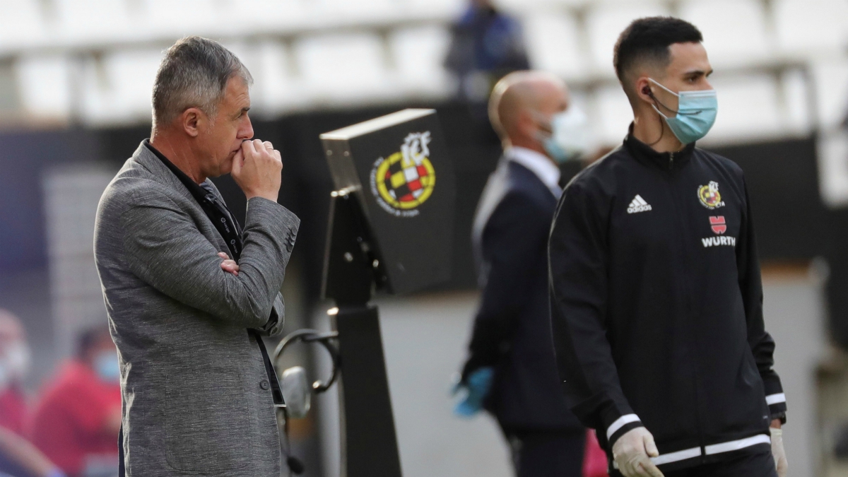 Lucas Alcaraz, durante el Rayo-Albacete (EFE).