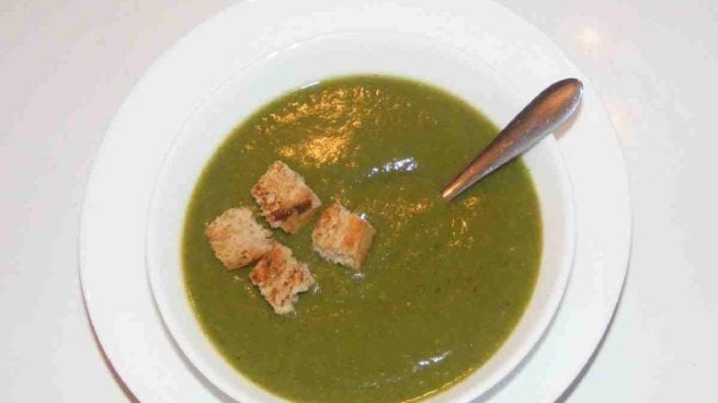 Crema de kale y espinacas