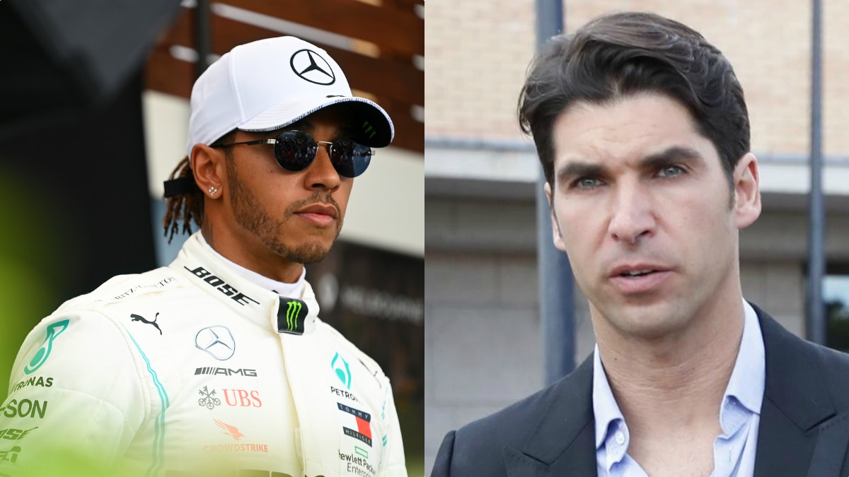 Lewis Hamilton y Cayetano Rivera.