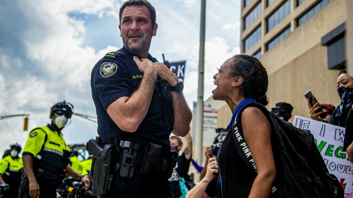 Protestas en la ciudad de Atlanta, en EEUU, por la muerte de George Floyd a manos de la Policía – (Alyssa Pointer/TNS via ZUMA Wire / DPA)