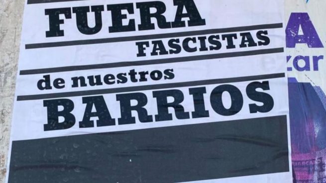 Cartel colgado por el PCE en Sevilla.
