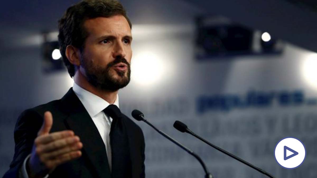 El presidente del PP, Pablo Casado.