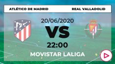 Liga Santander 2019-2020: Atlético – Valladolid | Horario del partido de fútbol de Liga Santander.