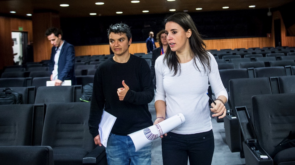 Irene Montero recientemente en el Congreso. (Foto. Podemos)