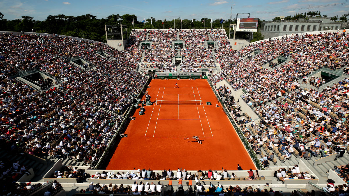 La pista central Philippe-Chatrier de Roland Garros. (Getty)