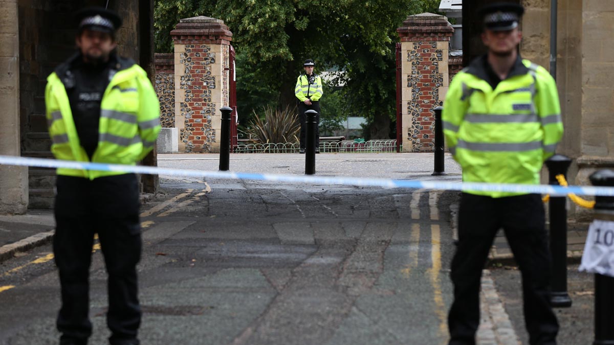 Agentes de la Policía británica.