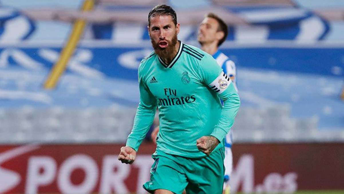 Sergio Ramos celebra un gol. (Realmadrid.com)