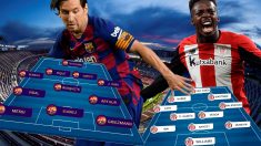Barcelona y Athletic Club se enfrentan en el Camp Nou.