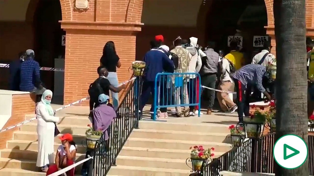 Inmigrantes en Palos de la Frontera.