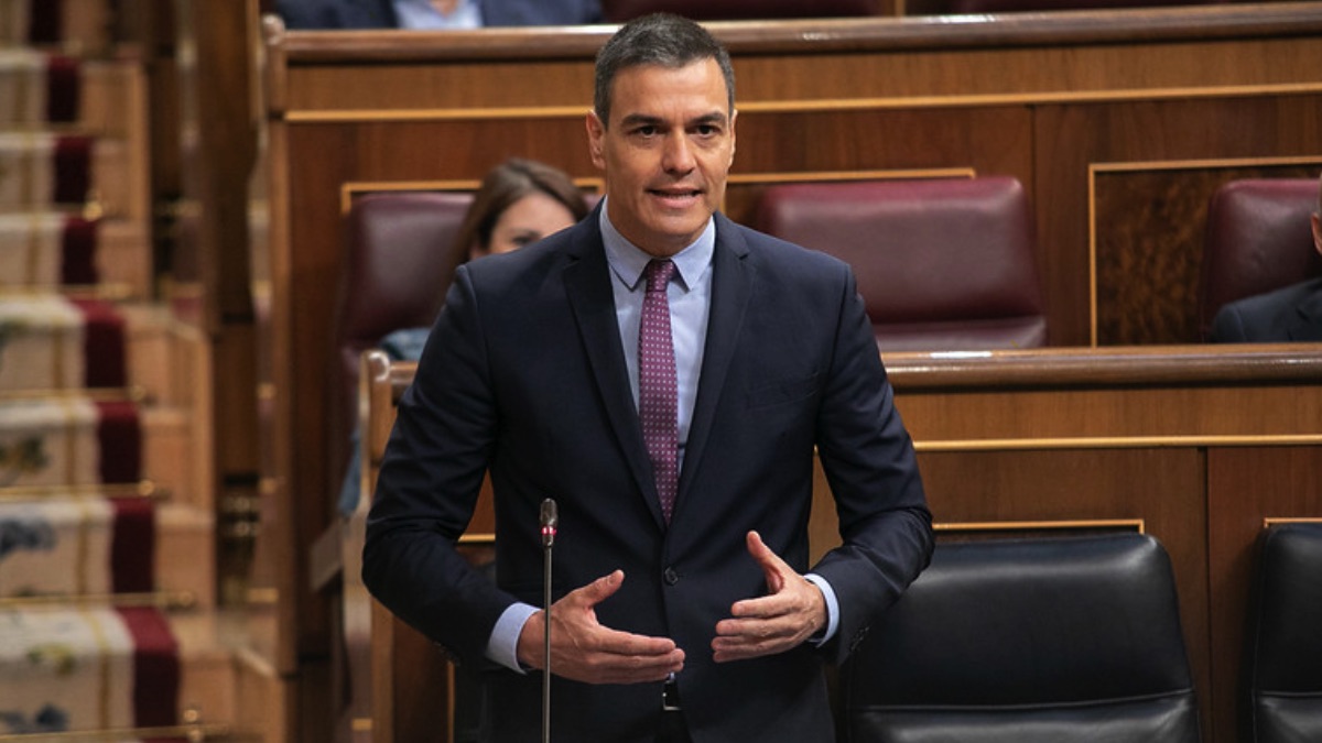 Pedro Sánchez, en el Congreso. (Foto: PSOE)
