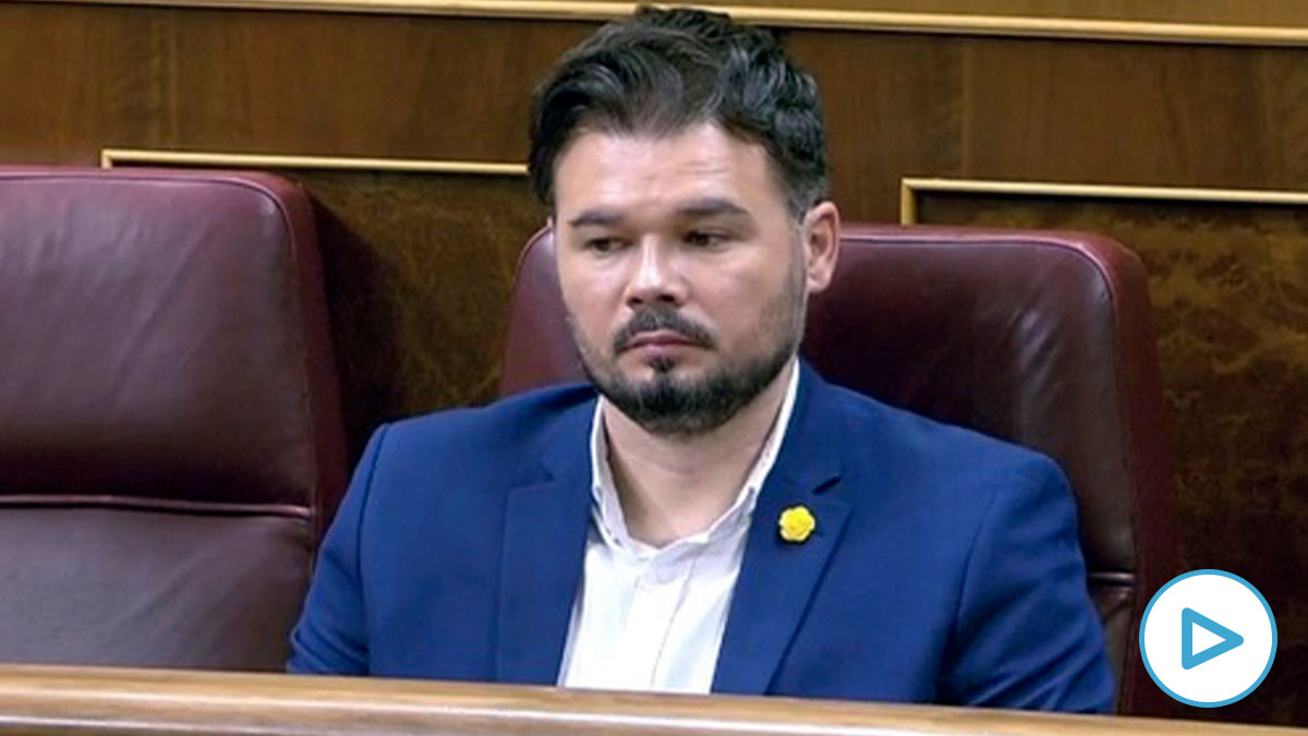 Gabriel Rufián, en el debate del estado de alarma.
