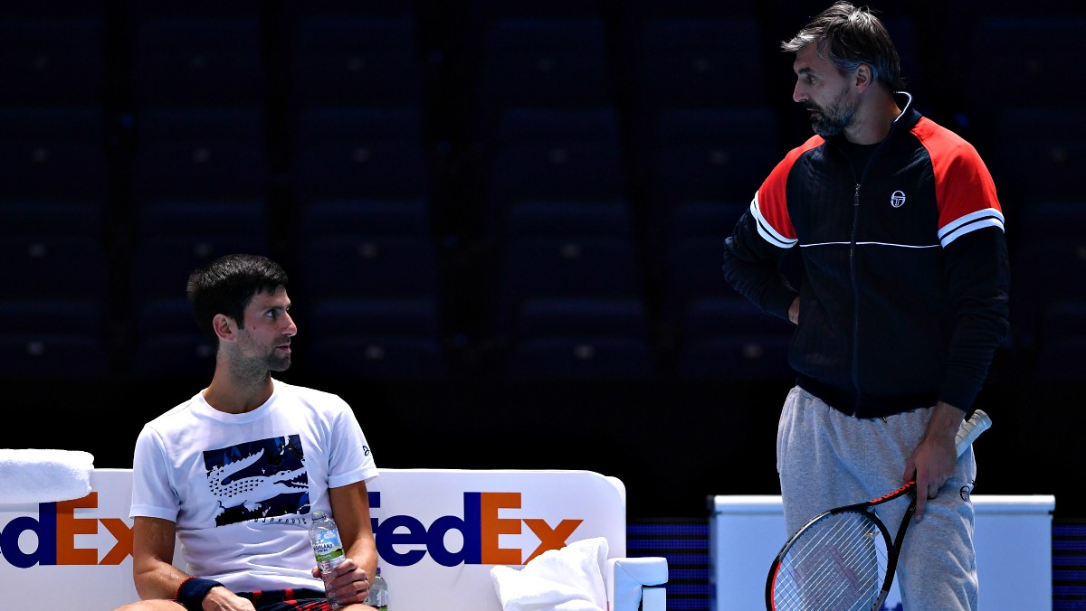 Djokovic e Ivanisevic, en 2019. (Getty)