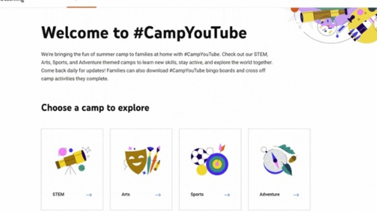 YouTube presenta CampYouTube un campamento de verano