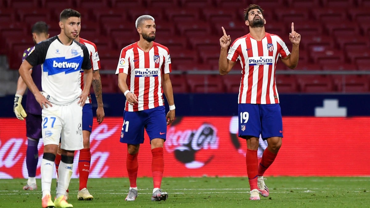 Diego Costa celebra su gol ante el Alavés. (Getty)