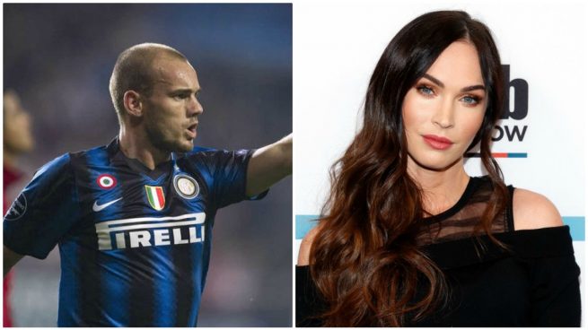 Wesley Sneijder y Megan Fox