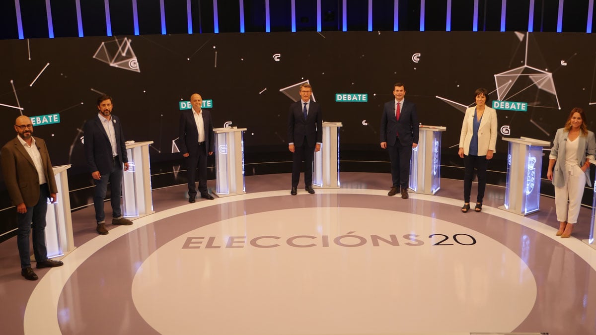 Debate electoral en TVG ante las elecciones gallegas (Foto. EP)