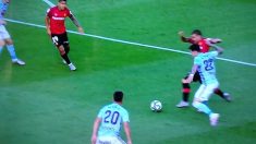 El polémico penalti que se pitó en el Mallorca-Celta.