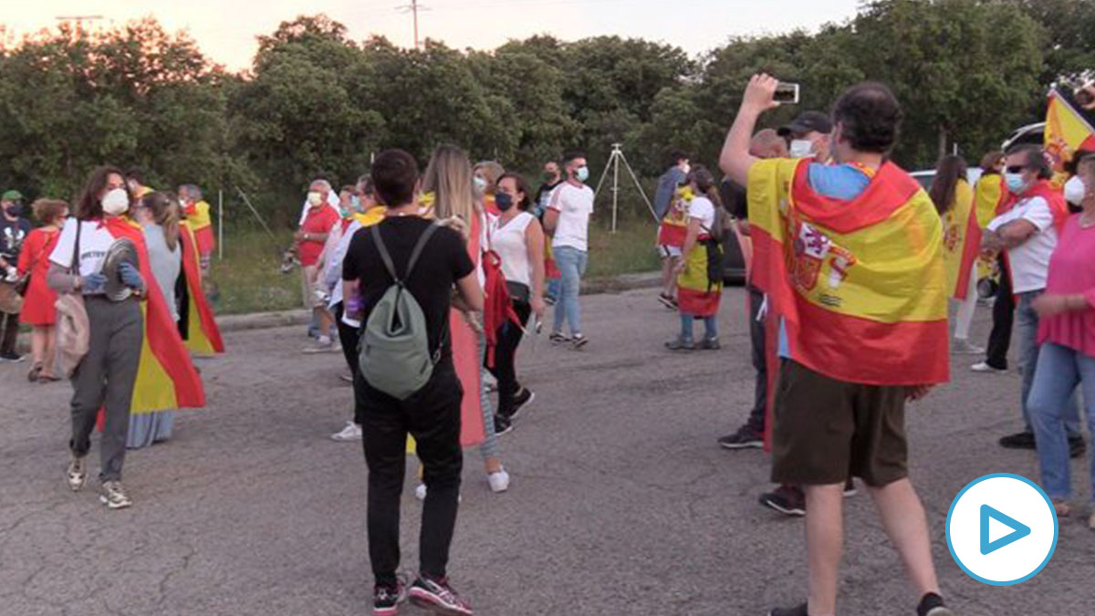 Cacerolada contra el Gobierno en Galapagar.