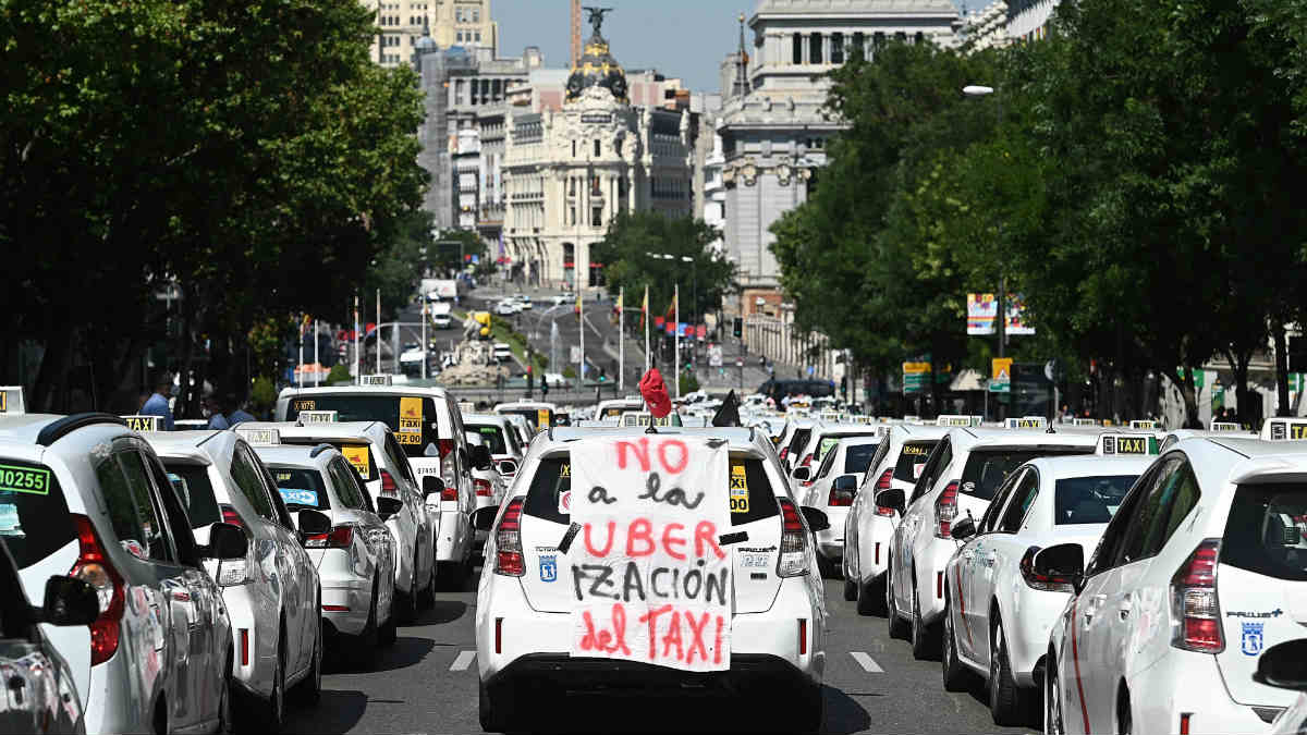 Huelga de taxis este miércoles en Madrid