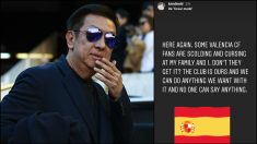La hija de Lim carga contra los aficionados del Valencia.