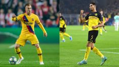 Arthur Melo y Achraf Hakimi. (Getty)