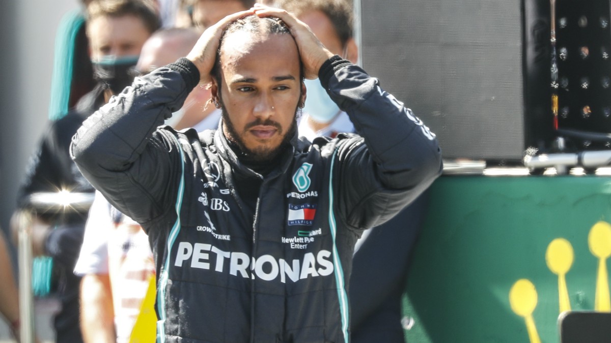 Lewis Hamilton durante la clasificación del GP de Austria. (AFP)