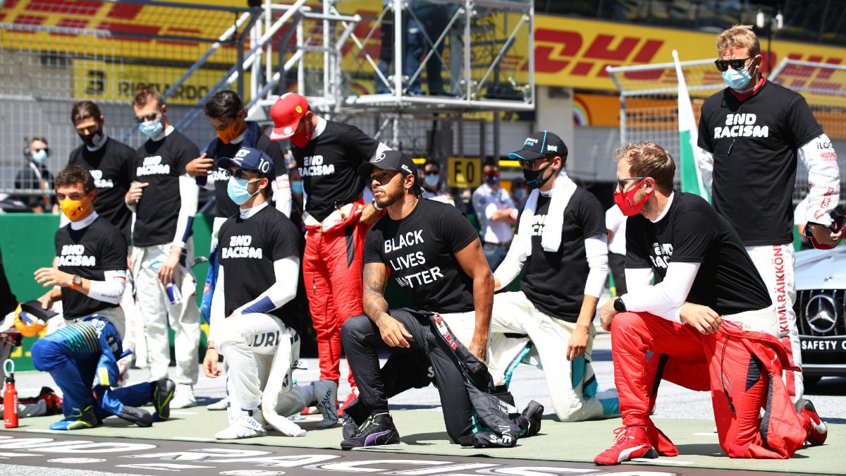 Condena hacia el racismo de la F1. (Getty)