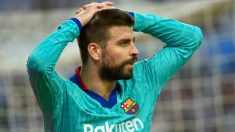 Piqué, en un partido del Barcelona. (AFP)