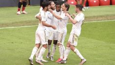 El Real Madrid celebra un gol. (Getty)