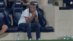 Setién, en el partido ante el Villarreal. (EFE)
