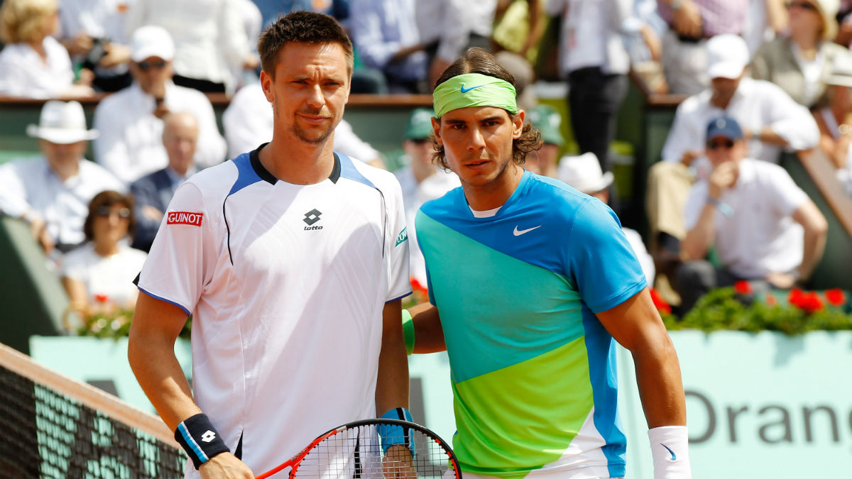 Soderling, en un partido contra Nadal. (Getty)