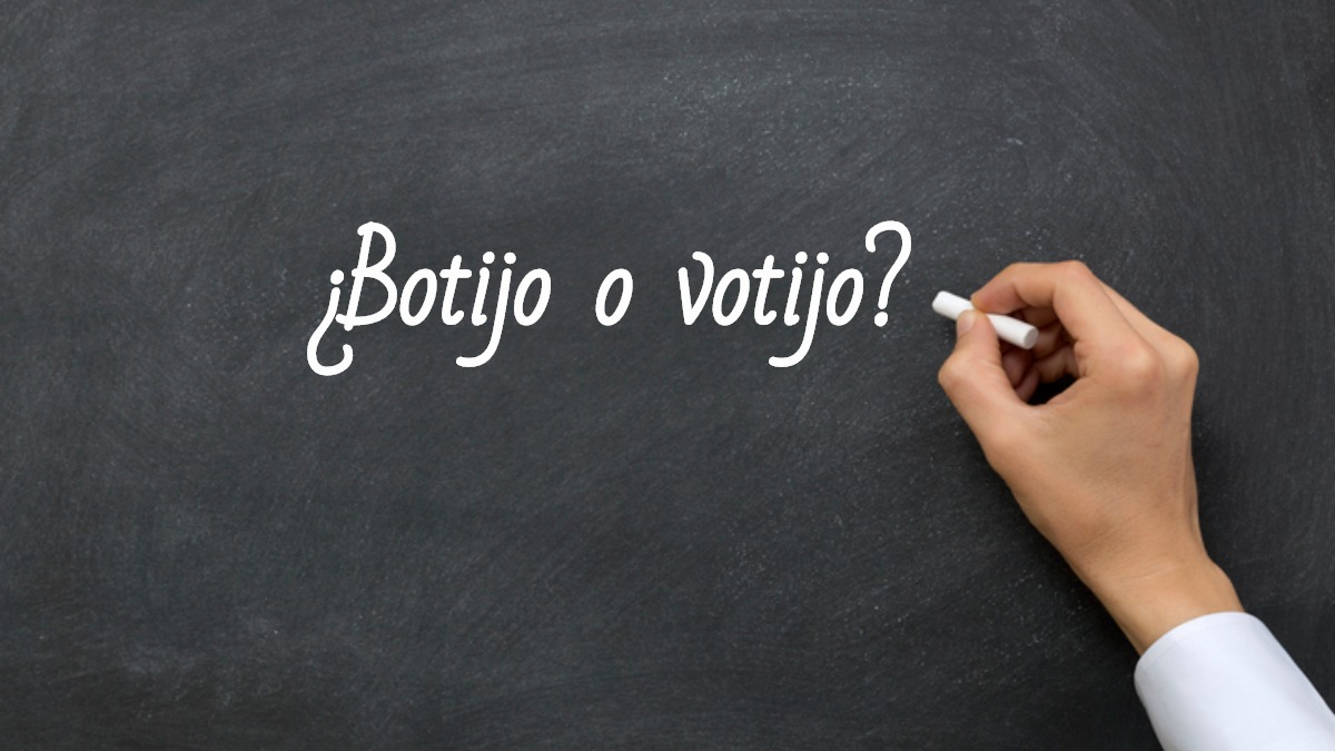 Cómo se escribe botijo o votijo