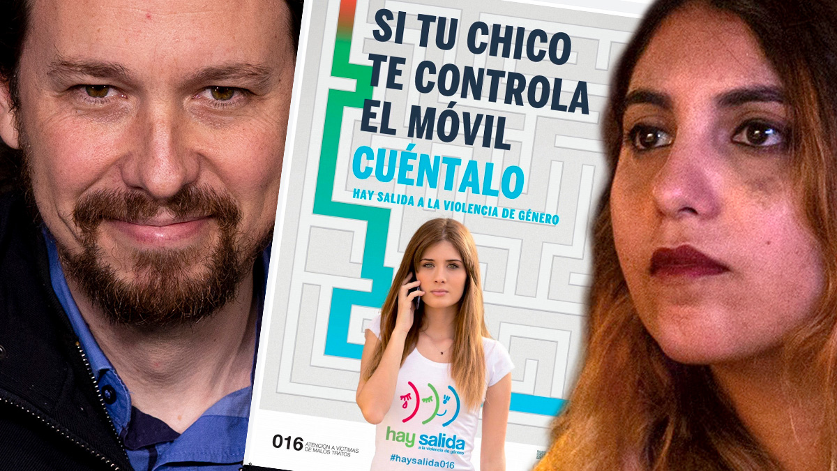 Pablo Iglesias, Dina Bousselham y la campaña de Igualdad.