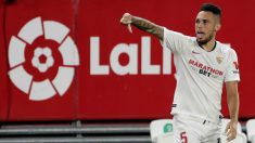Ocampos celebra el gol. (EFE)